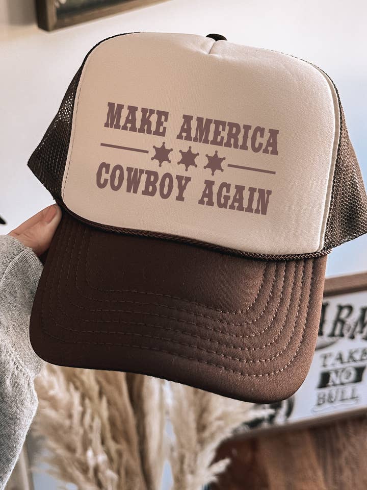 CASQUETTE DE CAMIONNEUR Make America Cowboy Again BANTAN pour la vente par Keep it Gypsy
