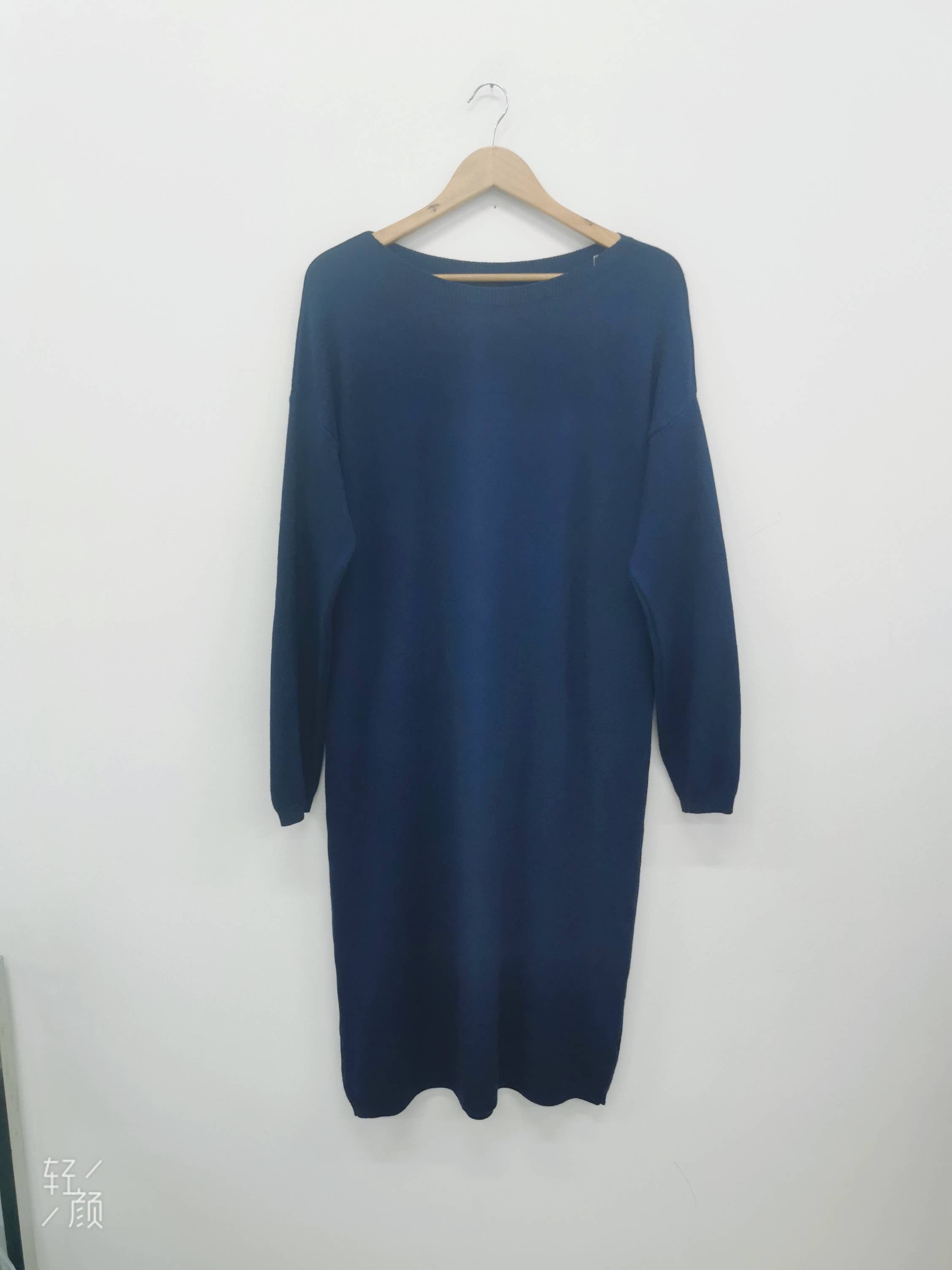 ORNELLA PARIS - Wholesale Dress - Women's - LEL-R22271 plain long sweater dress16