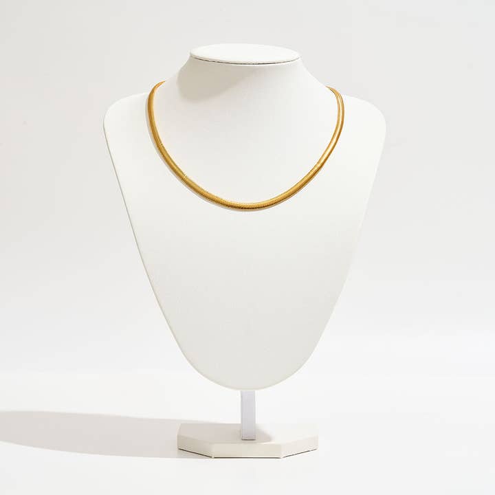 Sensibling Corp. - Wholesale Link & Chain Necklace - Gold Dipped Herringbone Chain Necklace2