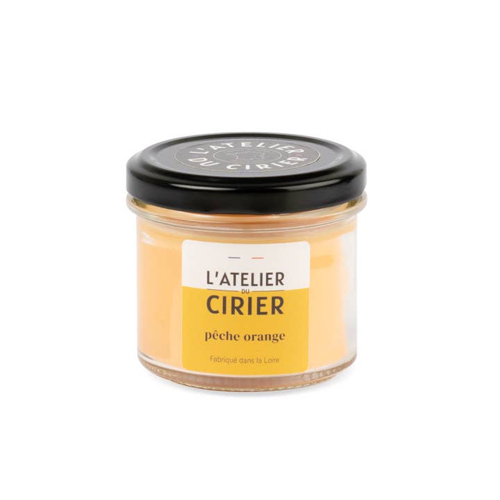 L'atelier du Cirier - Wholesale Jar/Filled Candle - Gourmandine peach orange jar candle1