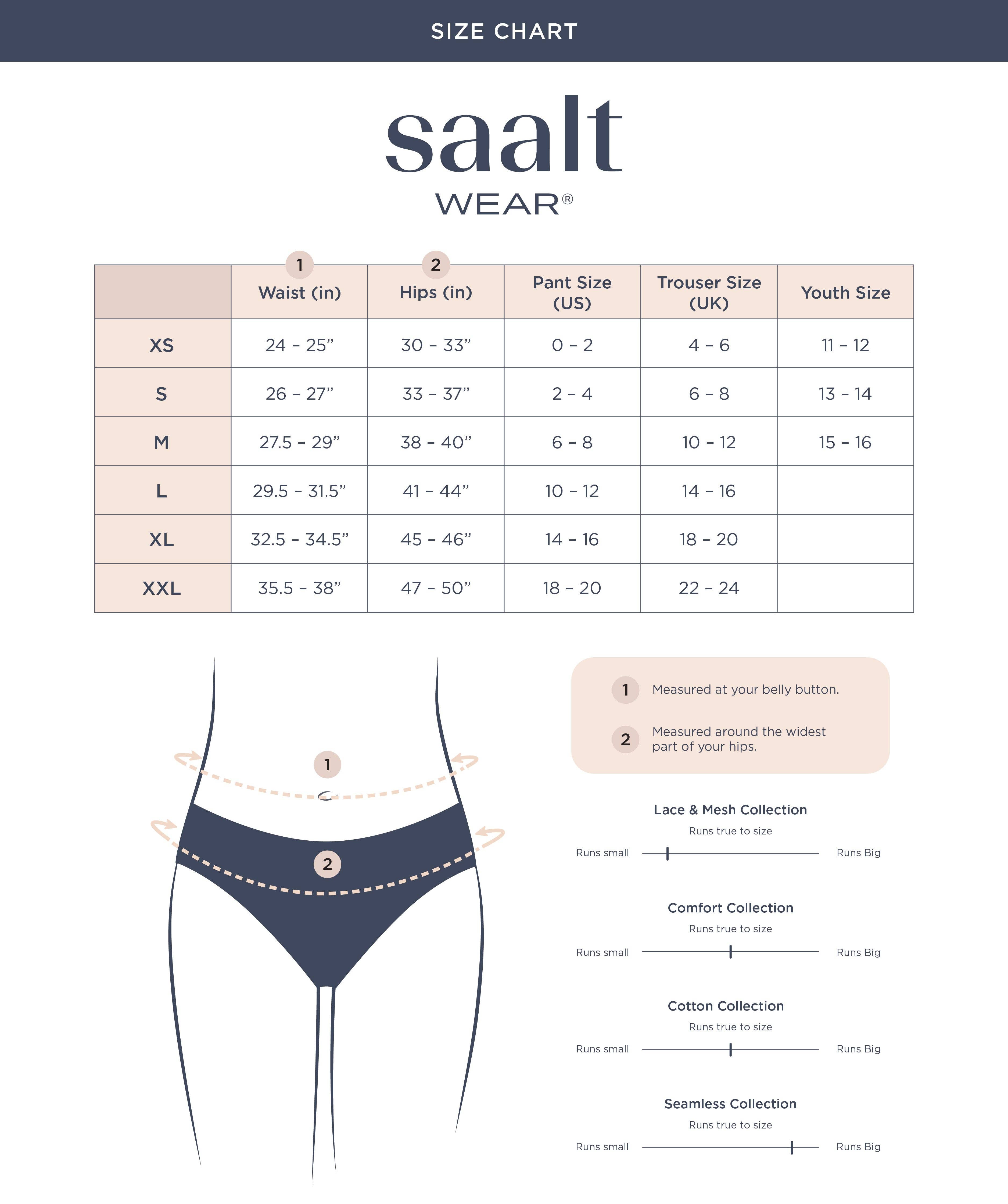 Saalt - Wholesale Period Underwear - Women's - Leakproof Seamless Brief - Super7