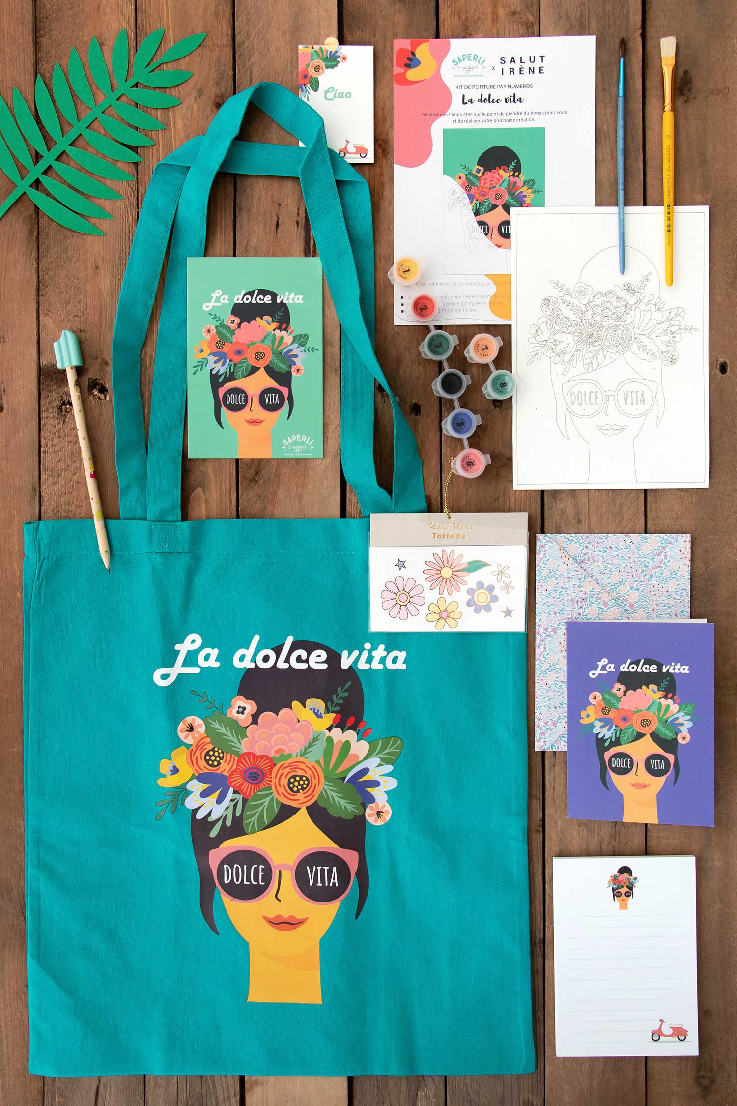 SAPERLIPAPIER - Wholesale Stationery/Notecard Set - Box La Dolce Vita, stationery and paint by numbers10