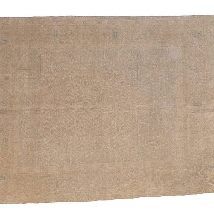 5,5x6,5 Tapis Oushak Vintage Délavé pour la vente par Nordic Breeze Beauty