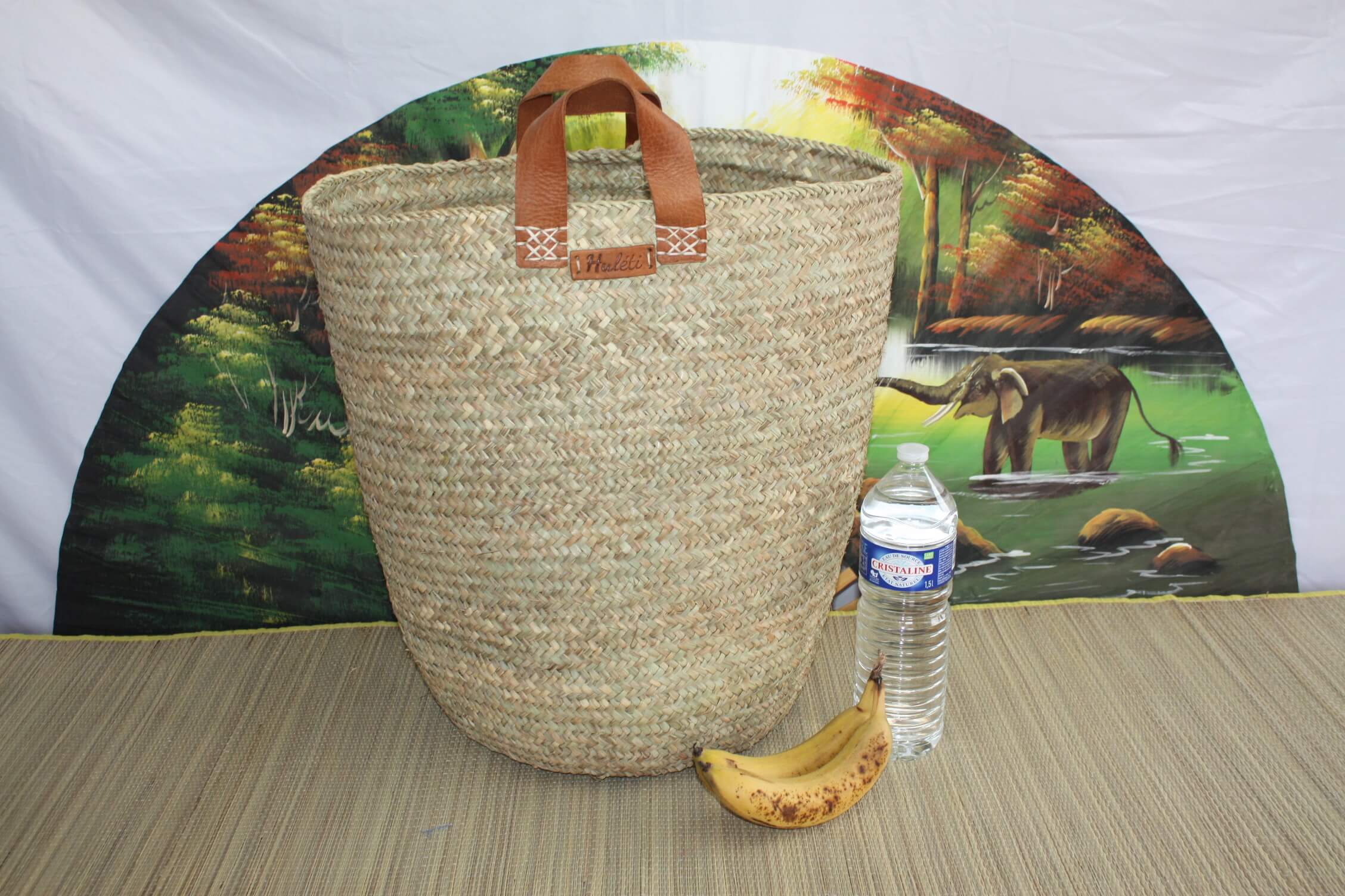 Boutique Huléti - Wholesale Basket - Plant/flower pot cover basket - Basket Bac Chest - 4 SIZES to choose from - leather wicker rattan straw2