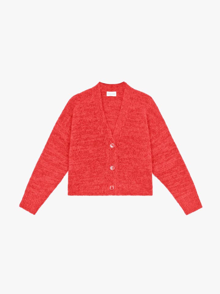 GILET BRETTY scarlatto ch per la vendita all'ingrosso da parte di Maison Anje