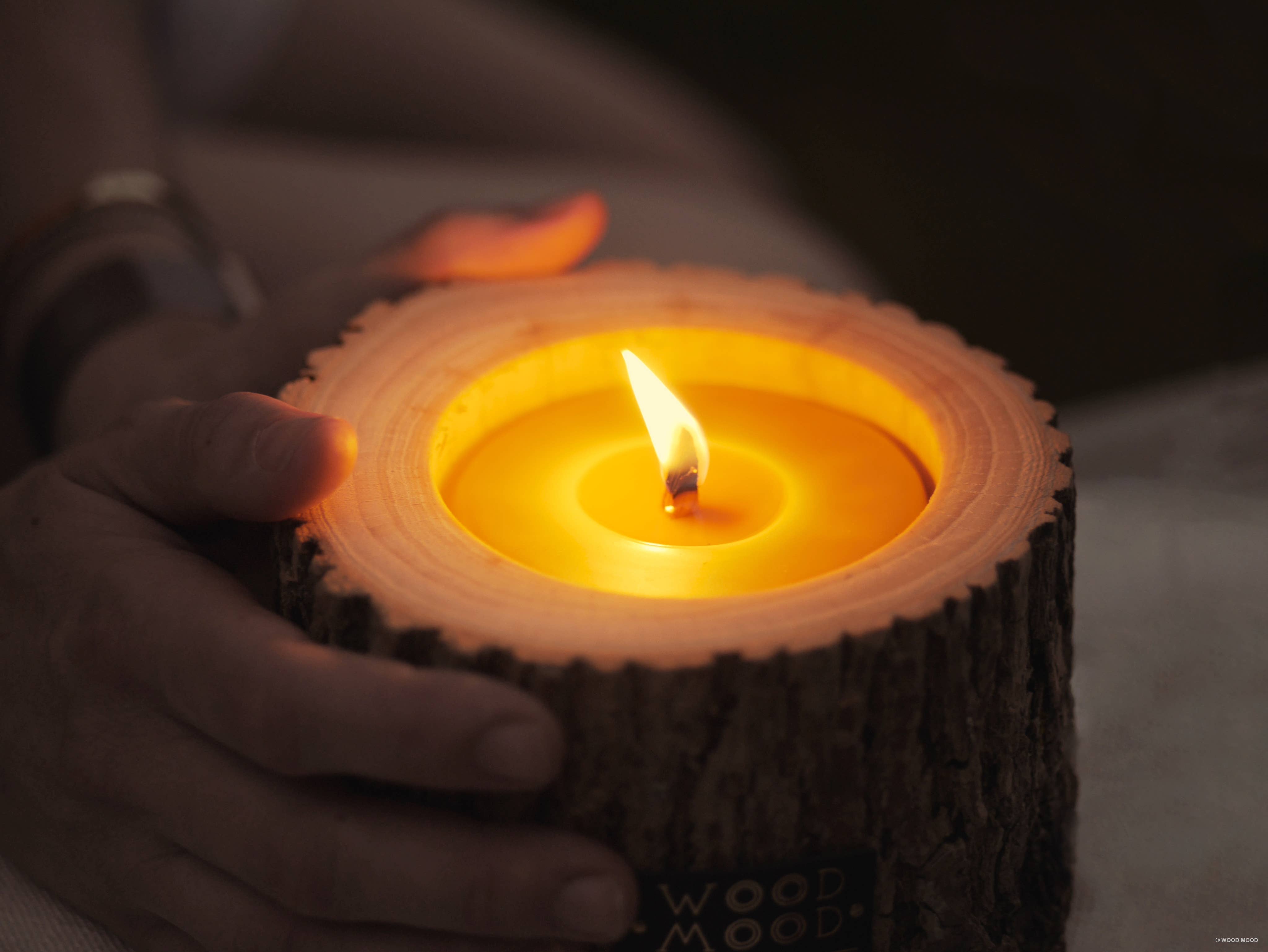 WOOD MOOD - Wholesale Jar/Filled Candle - Rocky Patio | interior candle with pine tree essential oil14