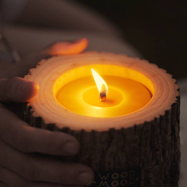 WOOD MOOD - Wholesale Jar/Filled Candle - Rocky Patio | interior candle with pine tree essential oil14