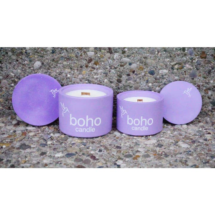 meadow ritual candle for wholesale by boho candle. concrete candles