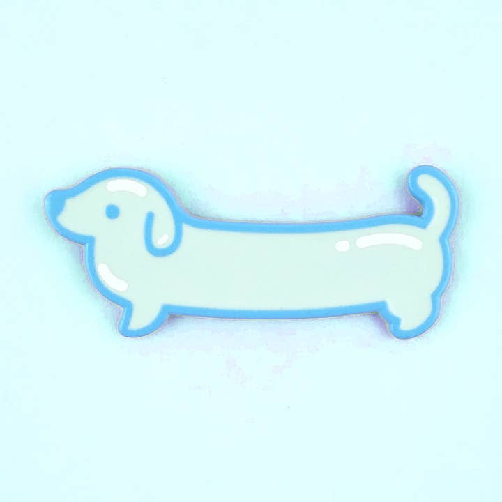 Alfinete Weenie Dog - Balão (azul) por atacado de Flea Circus