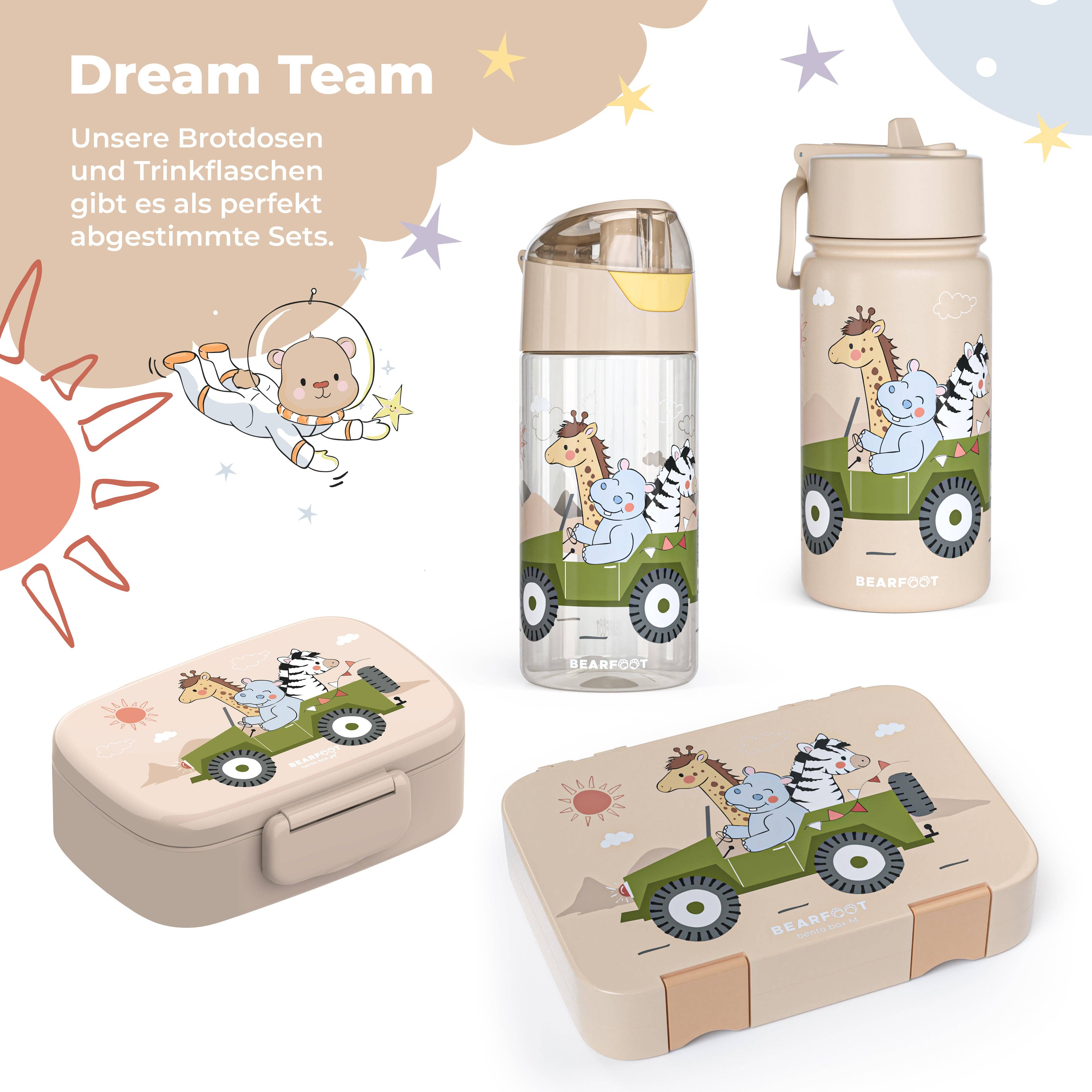 BEARFOOT - Wholesale Water Bottle - Children's water bottle lightweight water bottle - safari brown6