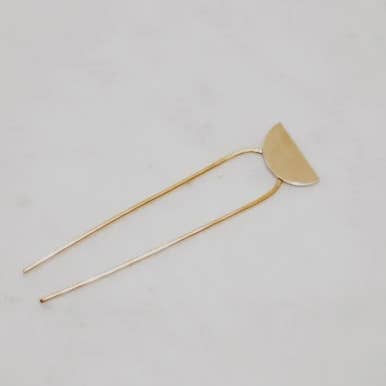 Small Half Moon Hair Pin for wholesale by Decent Things