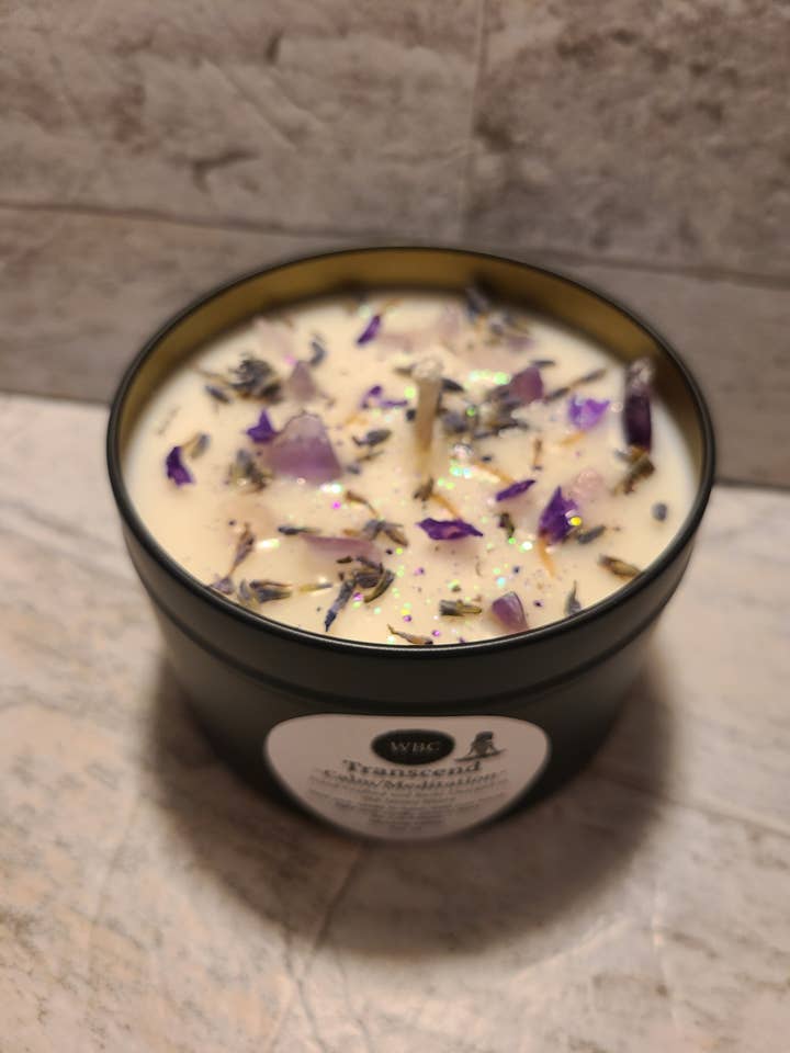 Transcend, Calm & Meditation Aiding, 8oz Intention Soy for wholesale by WBC Shops