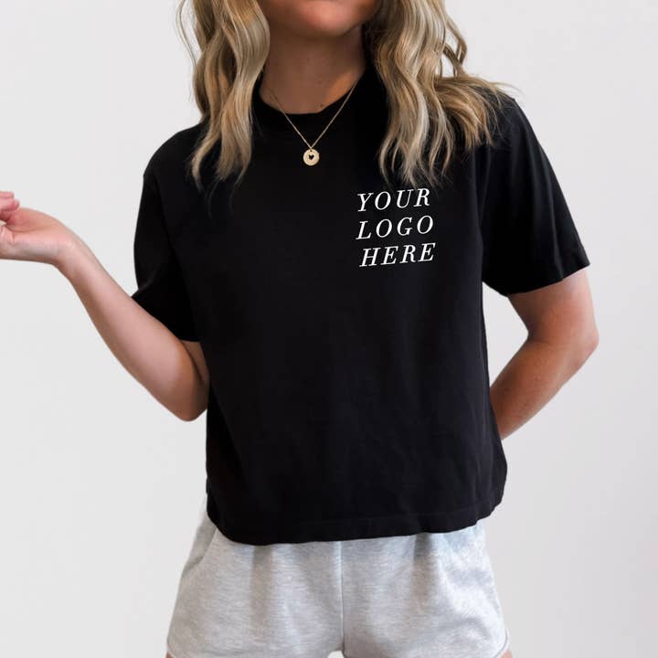 Custom LOGO Comfort Colors Cropped Tee for wholesale by Typically Vulgar