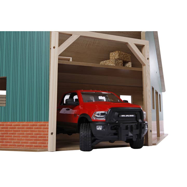 American Hobbies & Merchandising - Wholesale Wood Toy - Kids - Kids Globe 1:16 scale Wooden Farm Shed Corner For 1 Vehicle