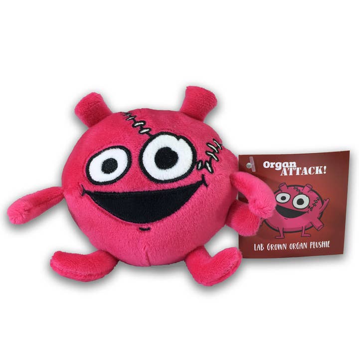 Lab Grown Organ OrganATTACK Plushie for wholesale by The Awkward Yeti