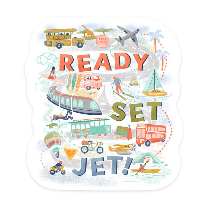 ADESIVI Pronti, Partenza, Via per la vendita all'ingrosso da parte di Lantern Press