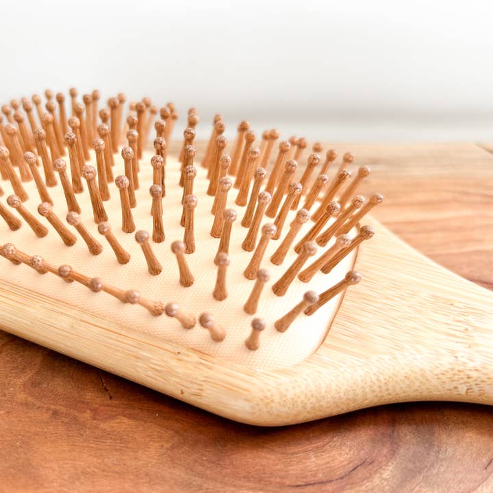 Bamboo Paddle Brush | Rectangle for wholesale by Town & Earth