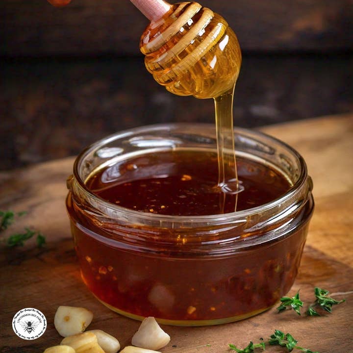 Uncommon Bees - Wholesale Honey - Hickory Smoked Garlic Infused Honey3