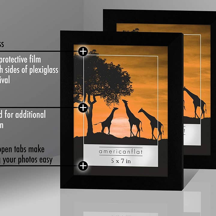 Black Americanflat Gallery Wall Frame Set - Set of 6 & 12 for wholesale on Faire16