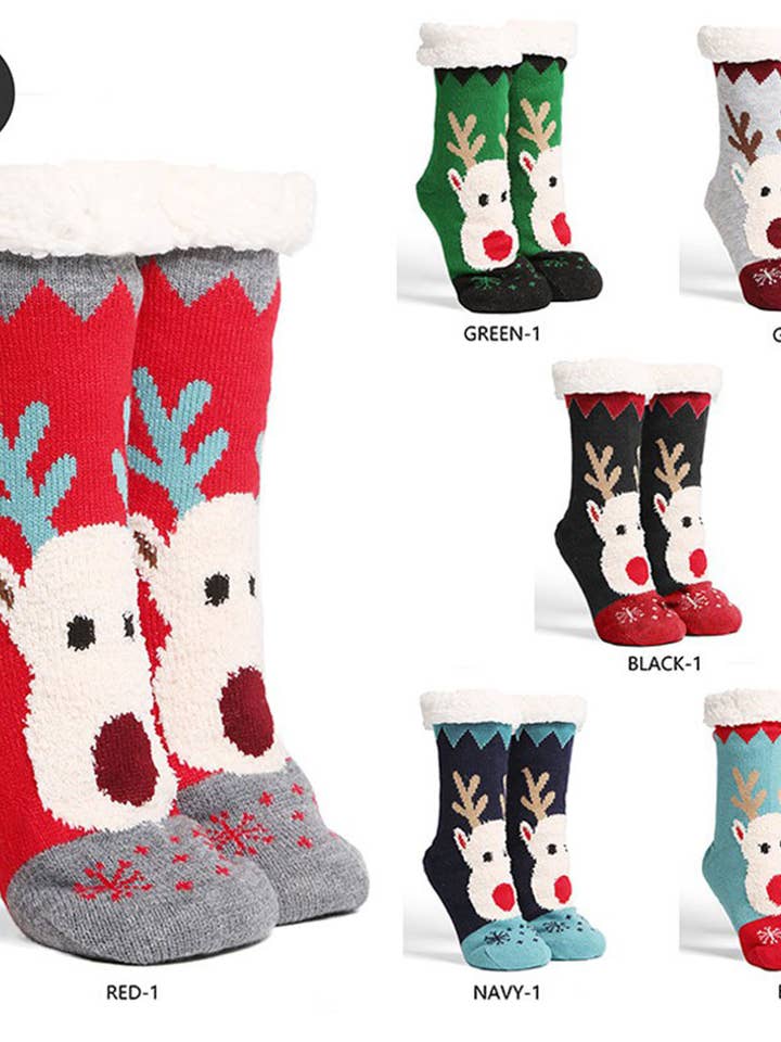 Luxury Soft Reindeer Mini Crew Winter Socks and other Purchase Wholesale fuzzy christmas socks. Free Returns & Net 60 Terms on Faire trending on Faire.