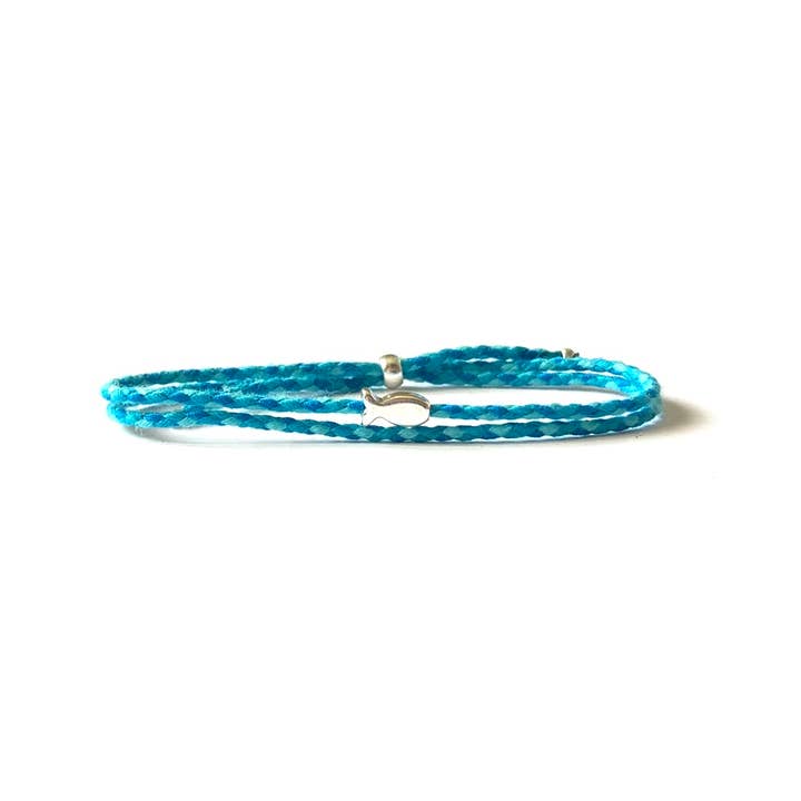 Fish bracelet in braided cord - Make a Wish · Ocean for wholesale by MundoconAlma*