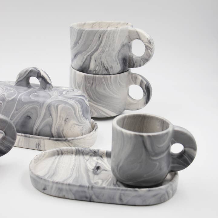 Pó de Barro - Wholesale Coffee Mug - Coffee Set Marble Black1