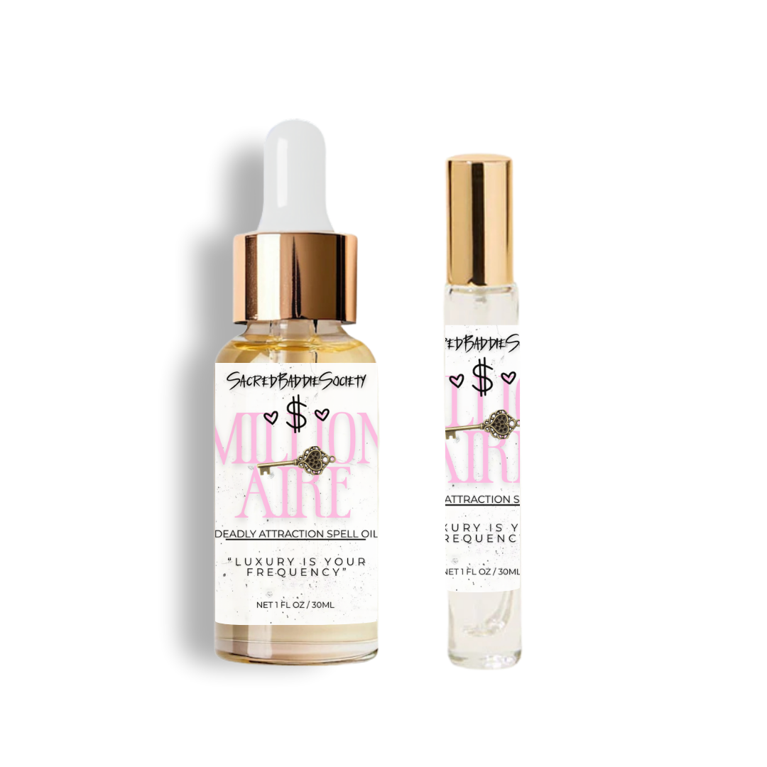 Sacred Baddie Society - Wholesale Bath/Body Oil - Millionaire™ Ritual Oil — The Oil of Effortless Affluence1