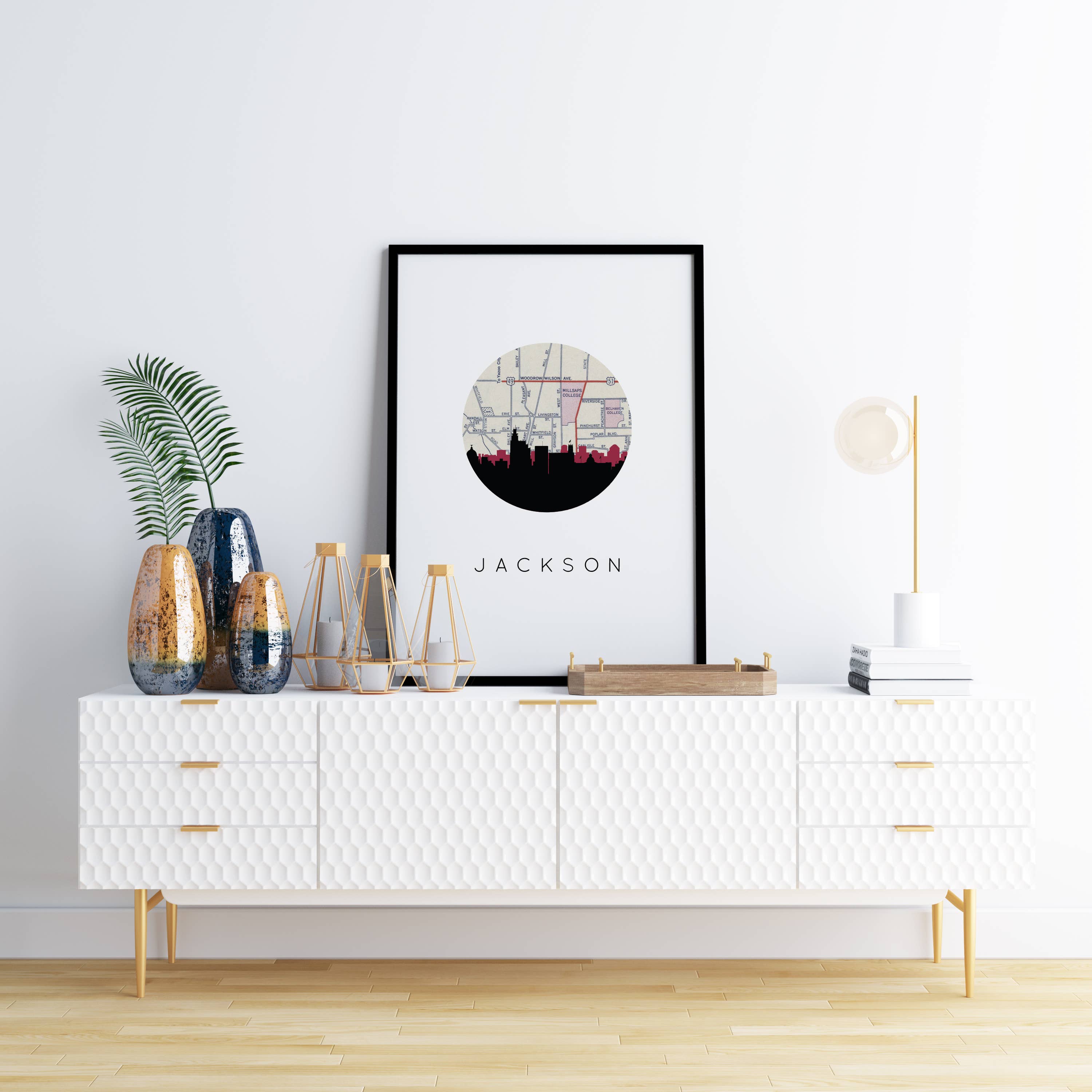 Paperfinch Design - Wholesale Art Print - Mississippi City Skyline Art Print | Multiple Cities0