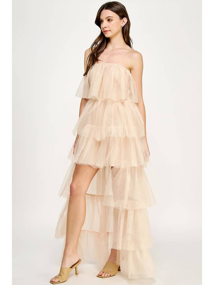 Strut & Bolt – Vestido - Mulher por atacado – Vestido de tule alto e baixo9