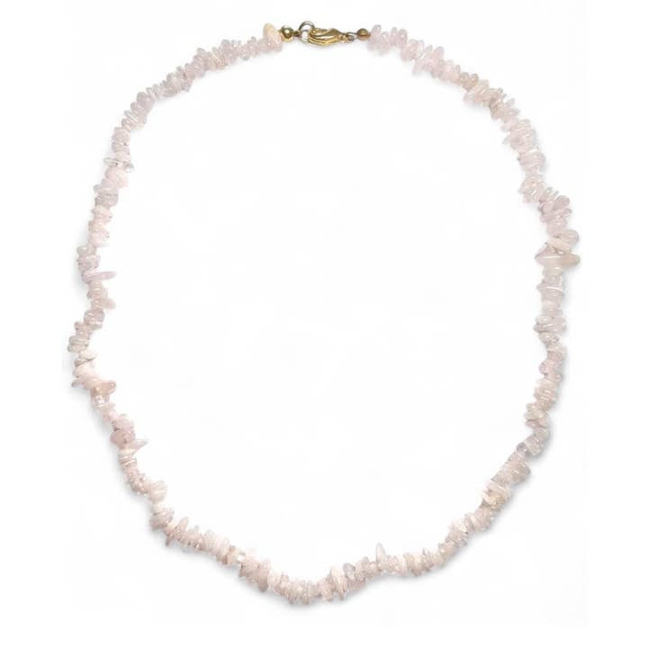 Brazilian Morganite Necklace AA (baroque pearls) - 45cm for wholesale by La Boîte à Cailloux