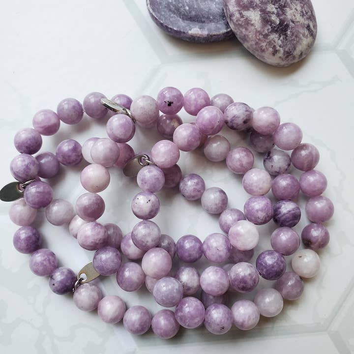 Pulseira lepidolita por atacado de humble heart