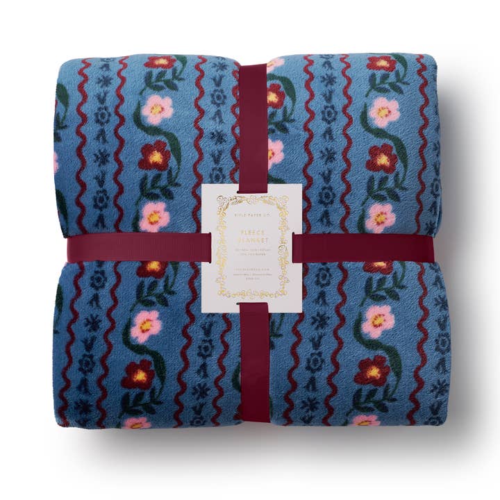Delphine Fleece Blanket for wholesale by Rifle Paper Co.
