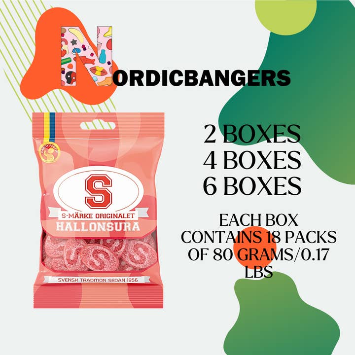 Nordicbangers - Swedish Candy – wholesale Gummy – S-Brands Sour Raspberry 80g Swedish Candy