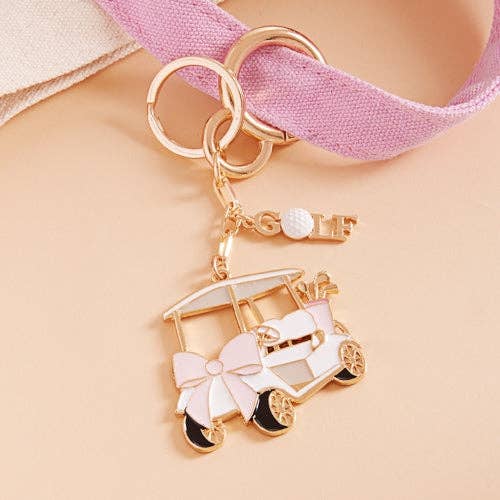 Verita Lane - Wholesale Keychain - Women's - Sports Golf Cart Enamel W Bow Bag Charm Keychain7