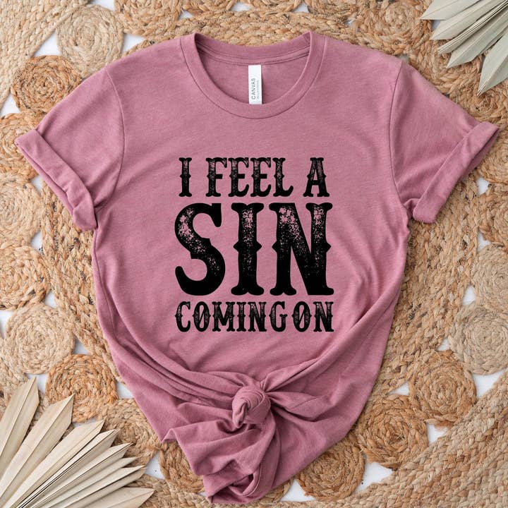 I Feel A Sin Coming On T-shirt for wholesale by VibeClothing