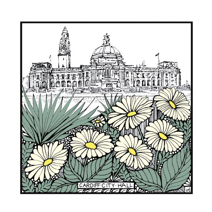 Milltir Sgwâr (Square Mile) Cardiff Cardiff City Hall for wholesale by Alff a Bet Design