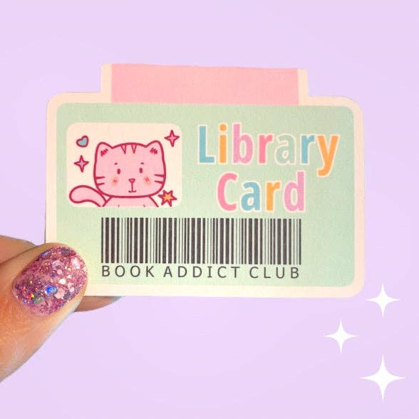 Library Card Magnetic Bookmark for wholesale by Nana Sticky Stickers