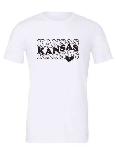 Camiseta Kansas, Kansas, Kansas para venta al por mayor de Bearded Bird Apparel