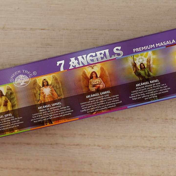12 pakker Green Tree røgelse, 7 engle for engroshandel hos Ethike.eu