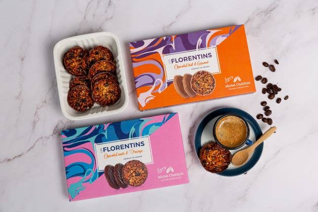 Maison de florentins – wholesale Kakor – Florentins med saltat smörkaramell och mörk choklad3