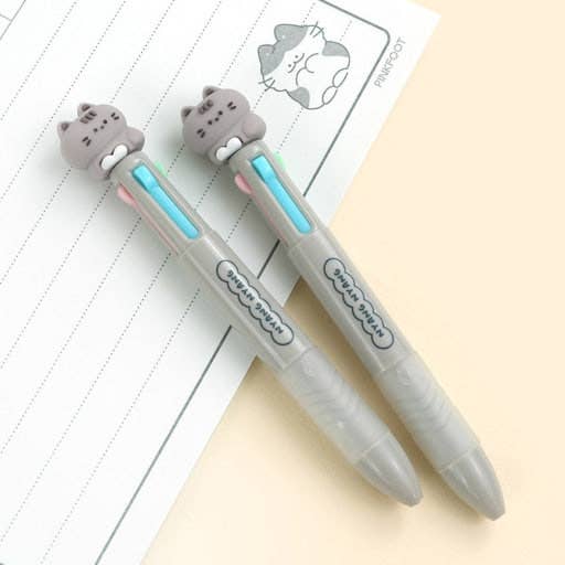 K-Wonderland - Wholesale Pen - Meow Meow 4-Color Ballpoint Pen3