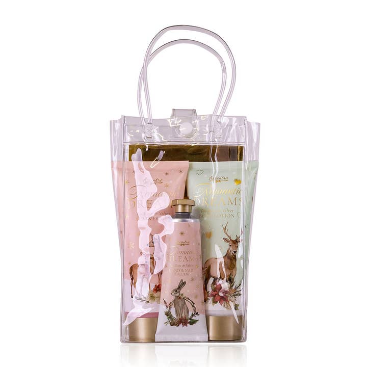 Geschenkset ROMANTIC DREAMS Tea Rose & Velvet Tasche für den Großhandel von Accentra