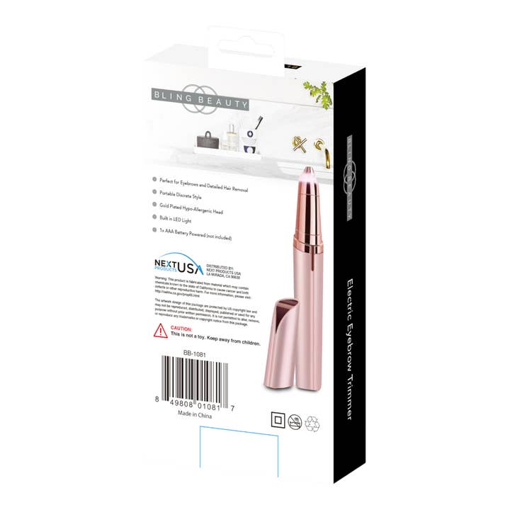 Bling Beauty - Venta al por mayor Maquinilla para cejas - Recortadora de Cejas Eléctrica Bling Beauty - Afeitadora de Vello Fino2