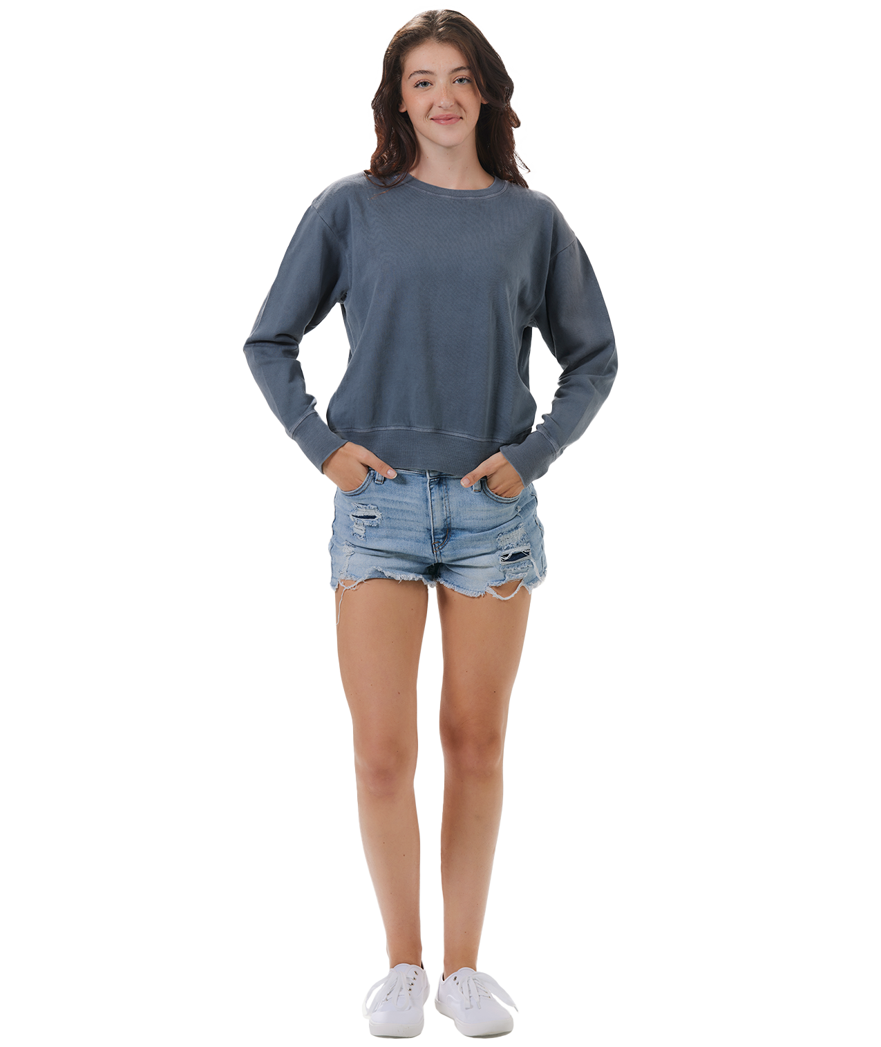 U.S. Apparel - Wholesale Sweatshirt - Women's - Ladies Garment Dyed Crew Fleece9