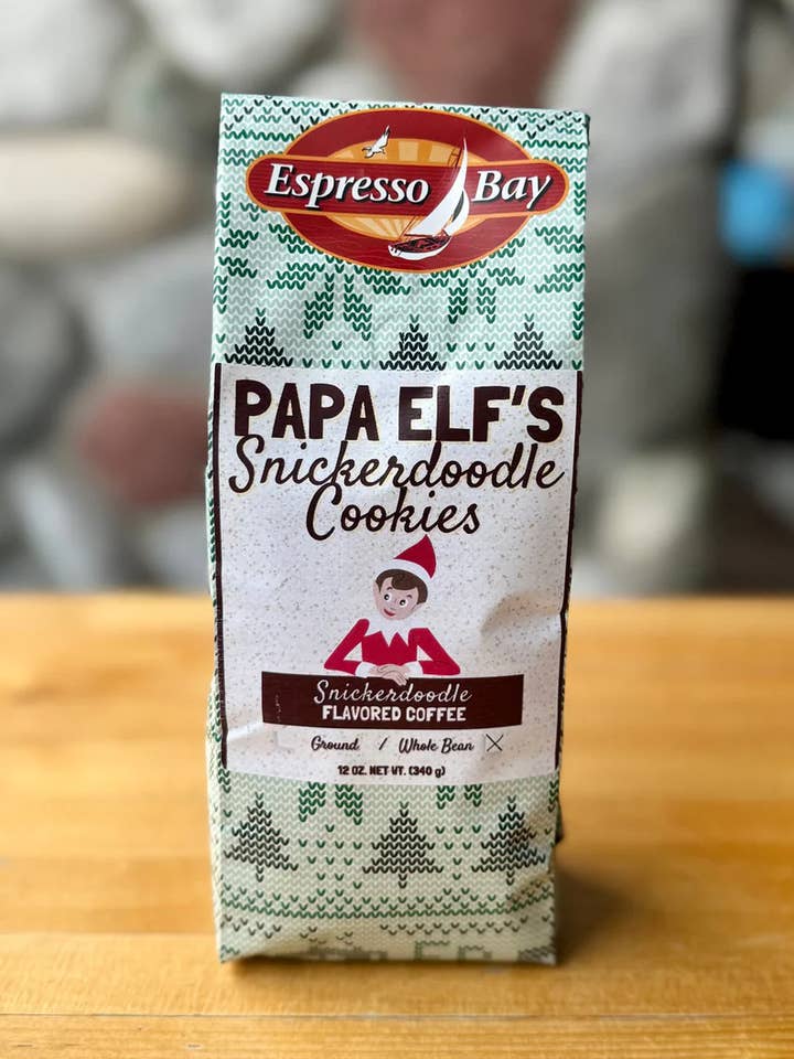 Papa Elf's Snickerdoodle Cookie Blend for wholesale by Espresso Bay