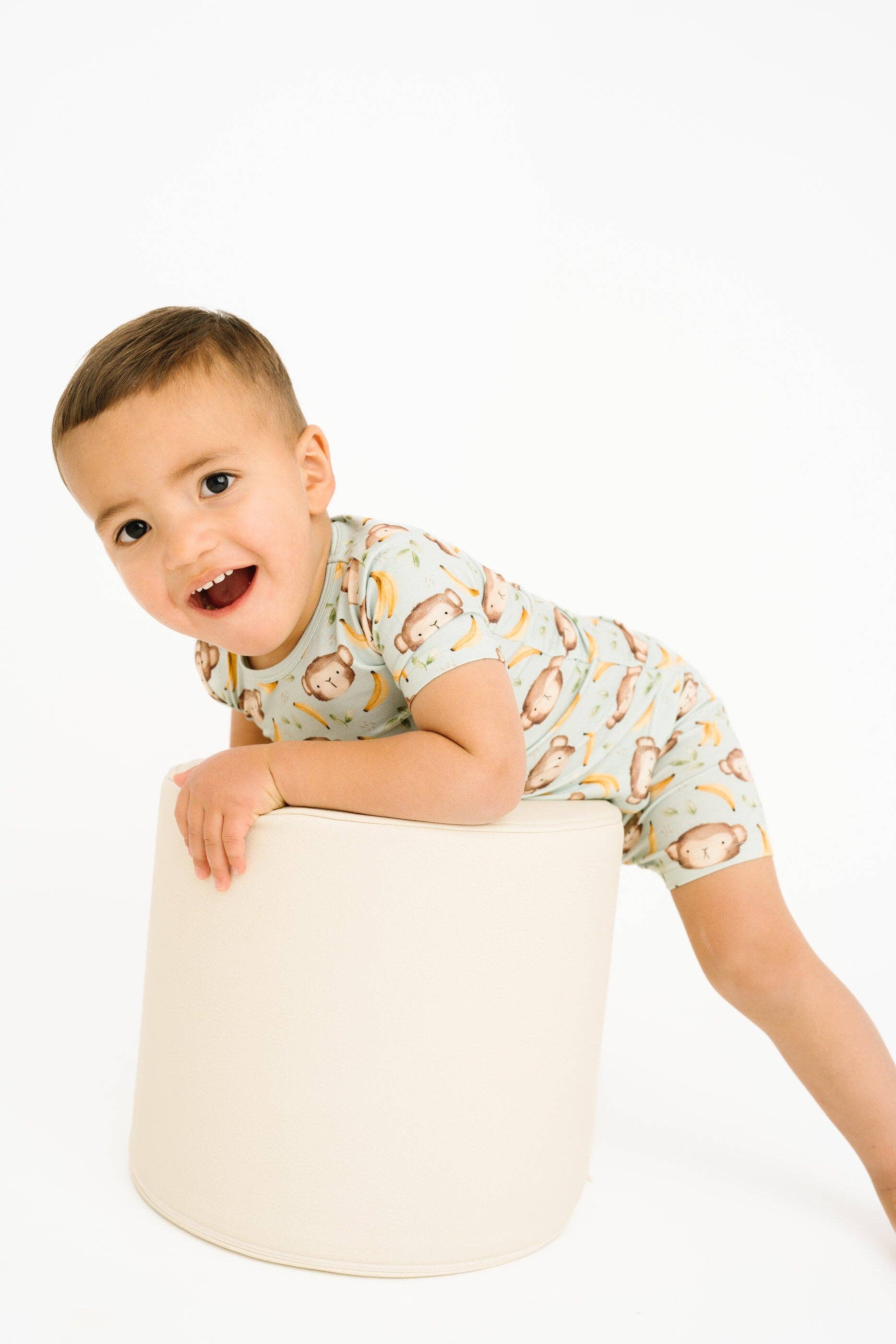 Little One Shop - Wholesale Top & Short Set - Kids - Monkey Mischief Bamboo Shorts Set9