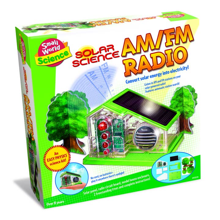 Solar Science AM/FM Radio for wholesale by Small World Toys