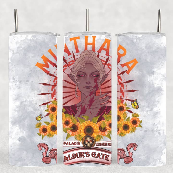 Minthara BG3 Video Game Inspired Tumbler for wholesale by The Geek Boutique