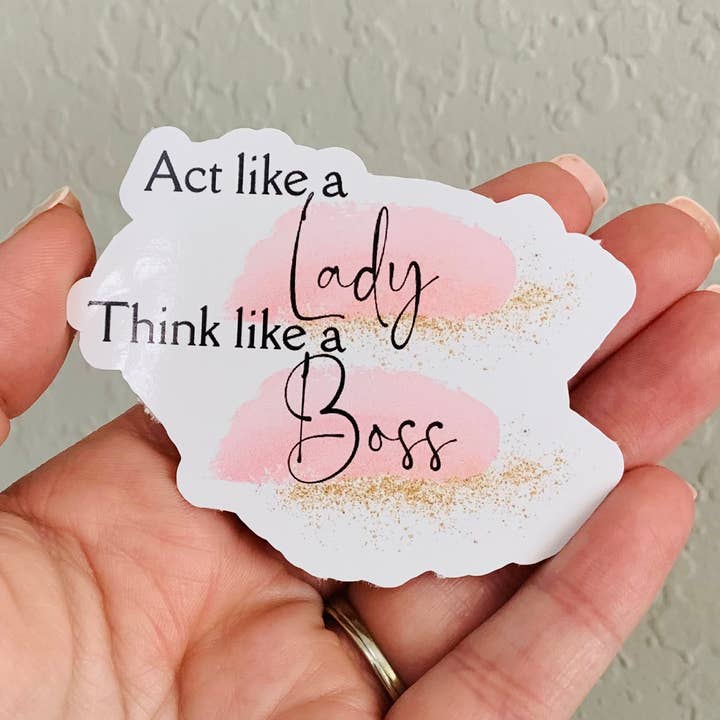 Oily Graphic Creations - Wholesale Sticker - Like a Boss-Girl Boss Sticker/Magnet0