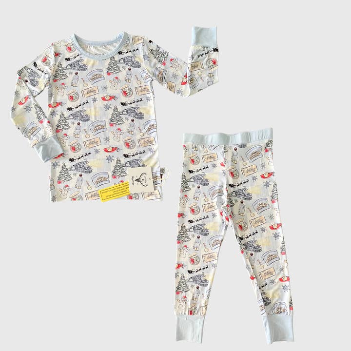 Southern Refinery - Wholesale Sleepwear Set - Kids - christmas, family matching pjs, christmas pjs, polar express